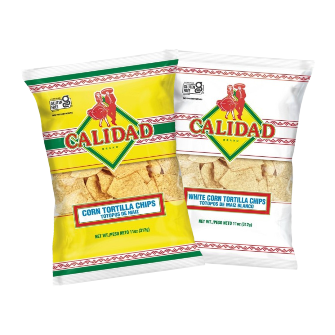 Calidad Corn Tortilla Chips (Varieties) 11 oz.
