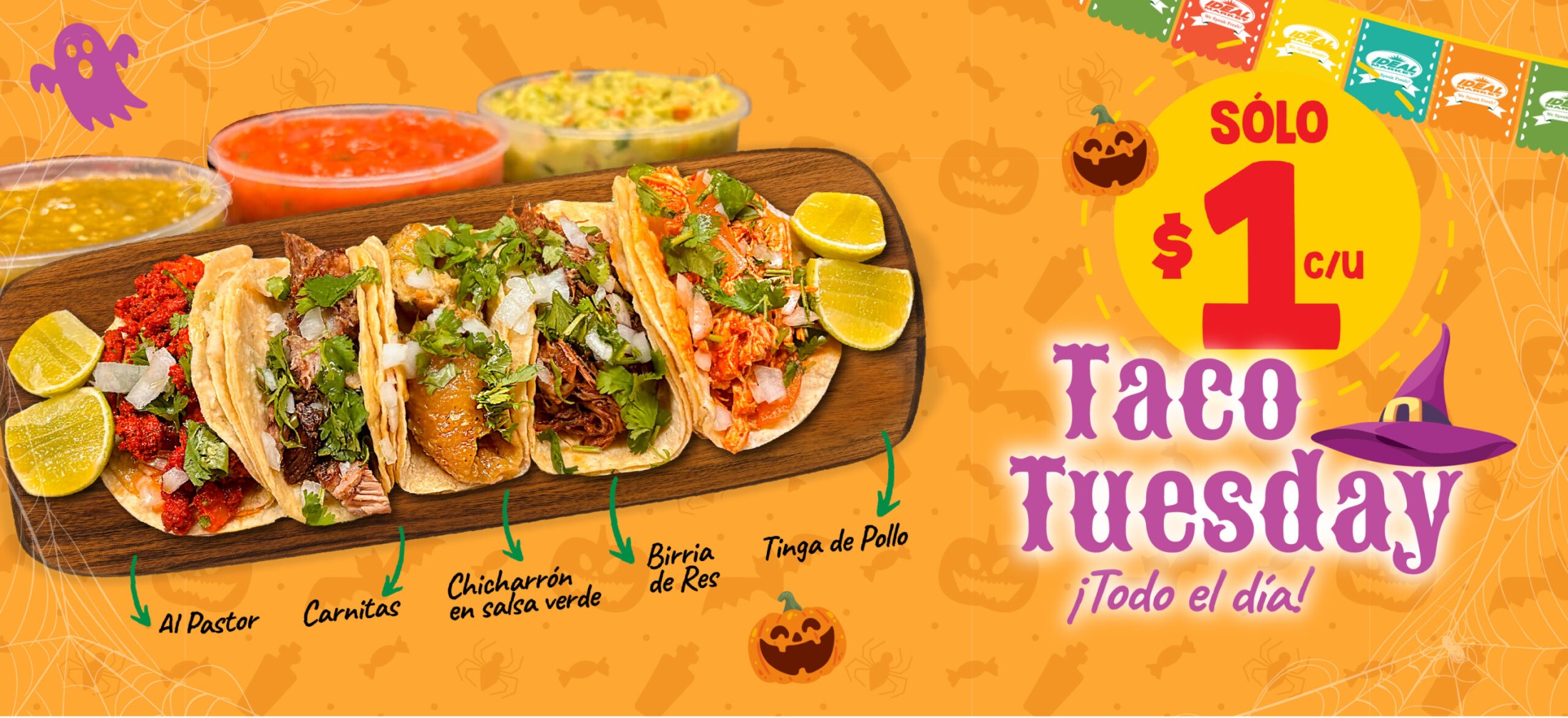 Tacos Tuesday - Only $1 ea.