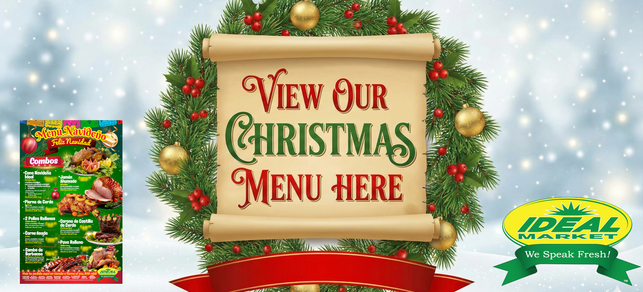 View our christmas dinner menu here